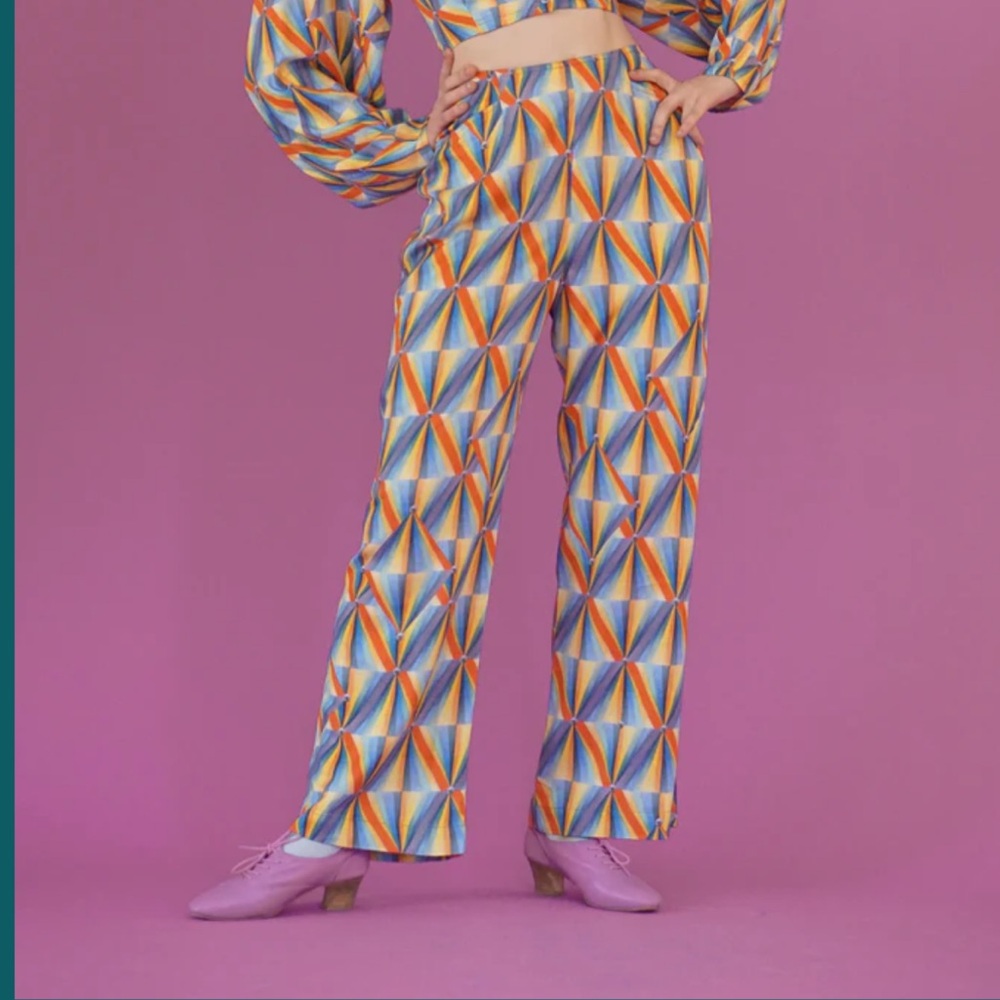 Samantha Pleet Harlequin Straight Leg Pants